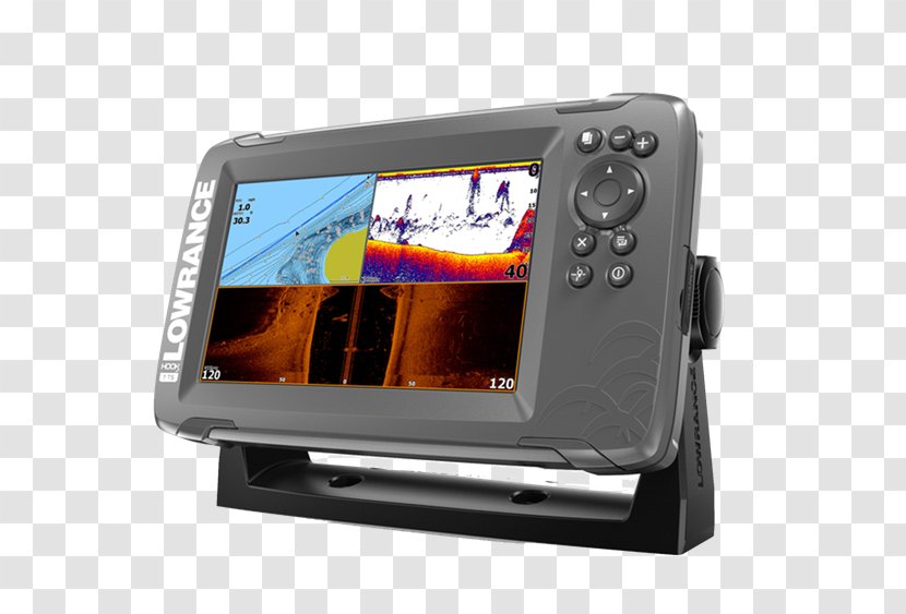 Chartplotter Fish Finders Lowrance Electronics Sonar Global Positioning System - Map - Display Device Transparent PNG