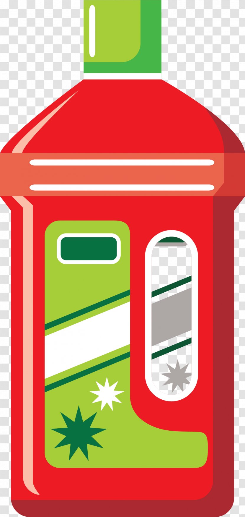 Clip Art - Signage - Simple Red Bottle Transparent PNG