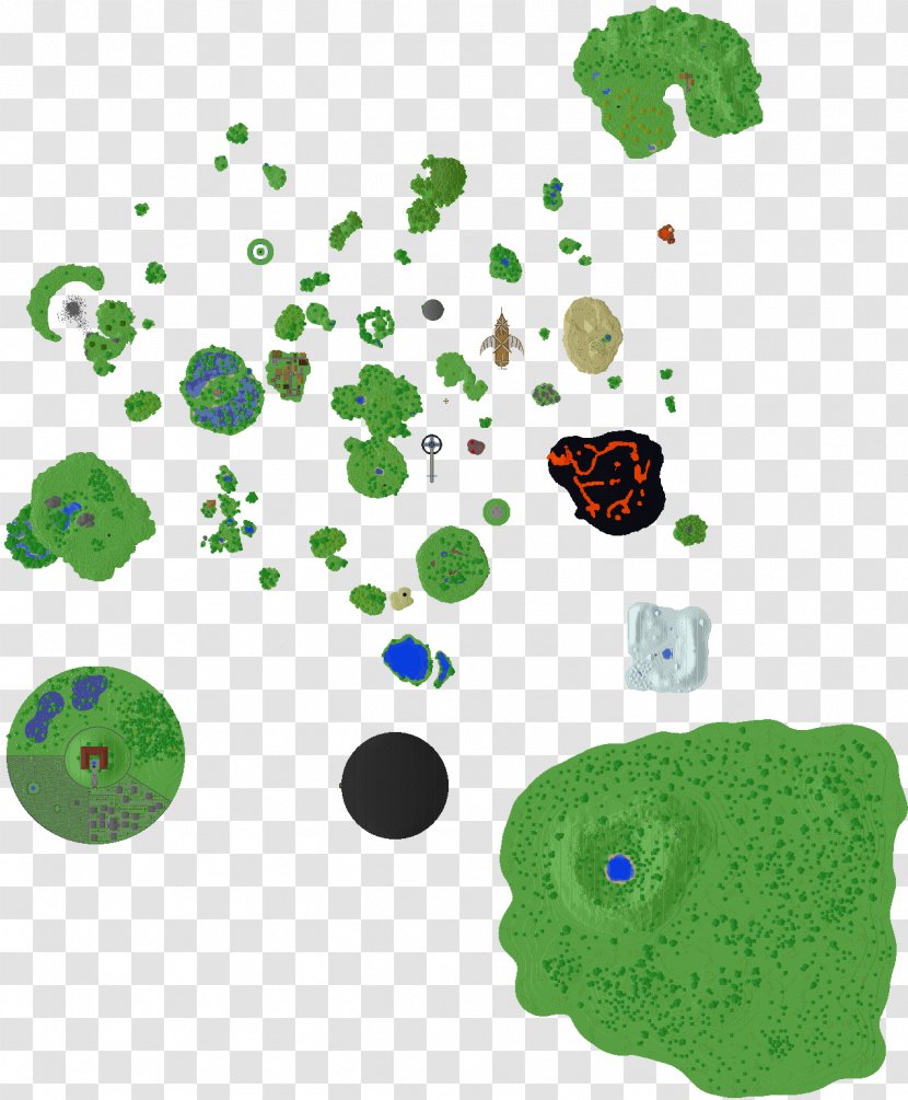 Minecraft: Pocket Edition Far Cry 3 World Map - Green - Floating Island Transparent PNG