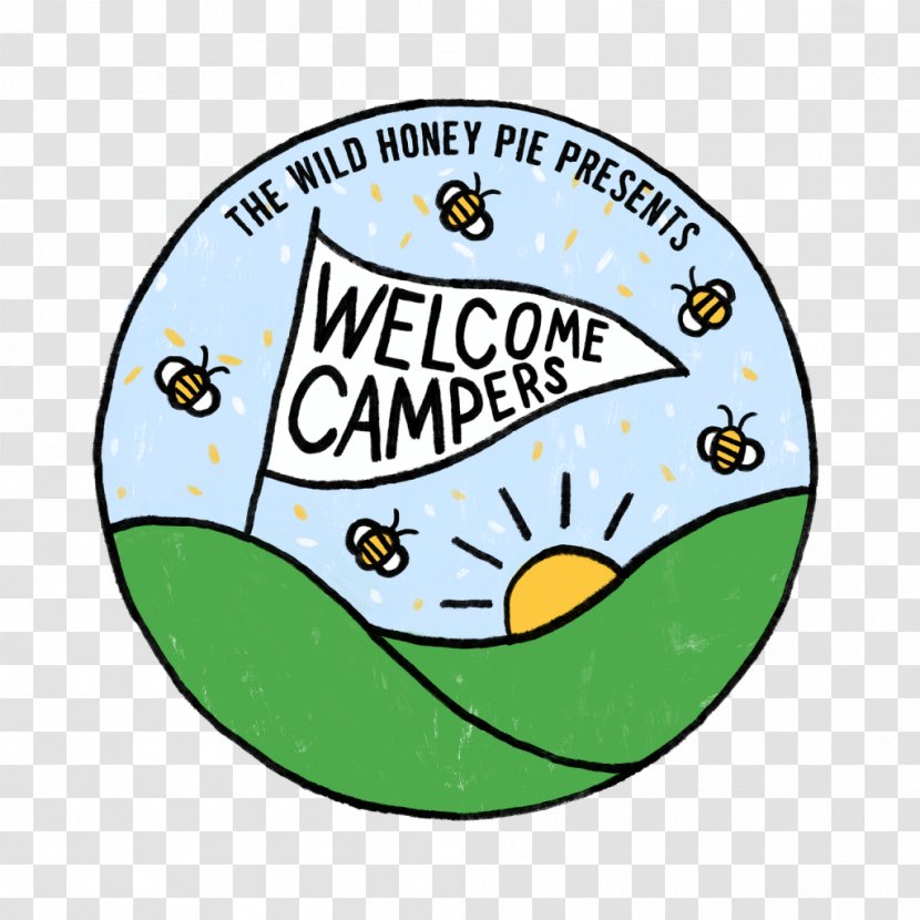 Font Ball - Green - Welcome To Camp Wallpaper Transparent PNG