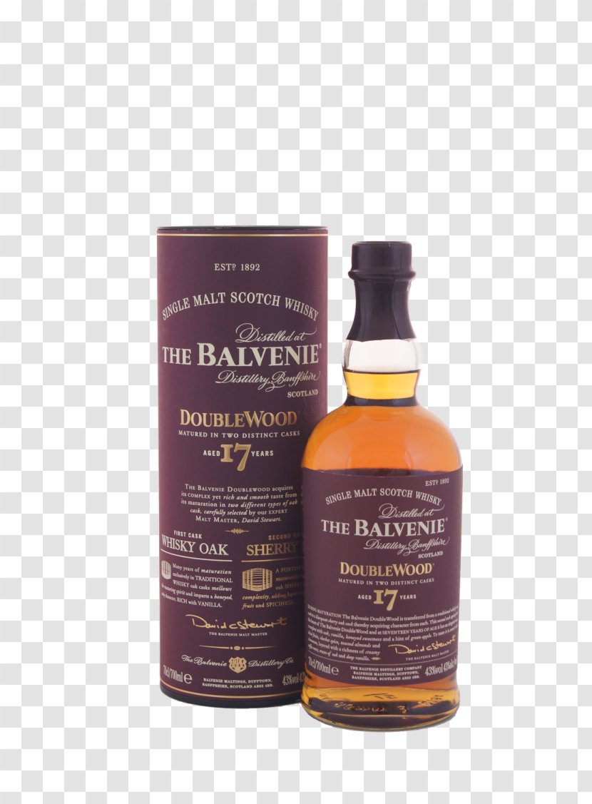 Whiskey Balvenie Distillery Single Malt Whisky Scotch Speyside - Liqueur - Chita Transparent PNG