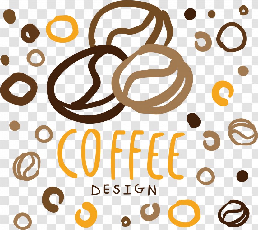 Coffee Bean Espresso Cafe - Text - Poster Vector Transparent PNG