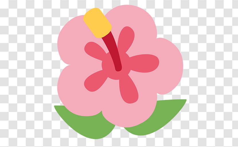 Emoji Hibiscus Meaning Information Symbol Transparent PNG