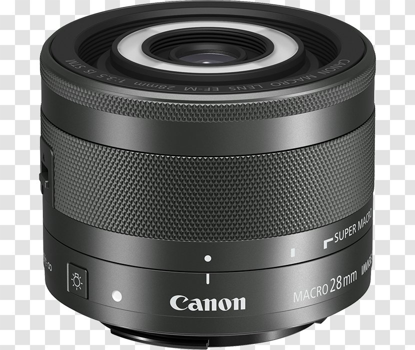 Canon EF Lens Mount EF-M 28mm Macro EF-S 35mm F/2.8 IS STM Photography - Autofocus - Cap Transparent PNG