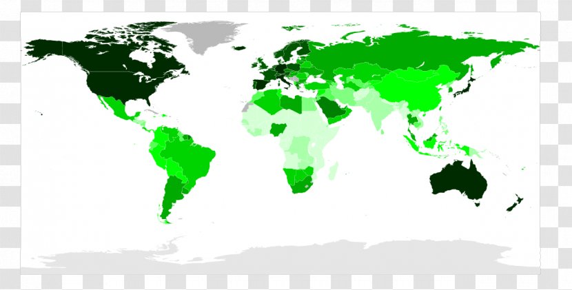World Map Per Capita Income United States - Gross National Transparent PNG