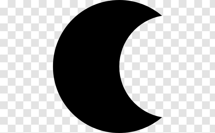 Lunar Phase Moon Crescent - Silhouette Transparent PNG