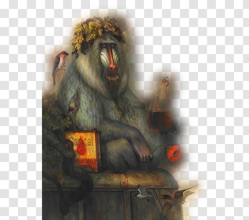 Visual Arts Oil Painting Artist - Old World Monkey - Absurd Orangutan Illustration Transparent PNG