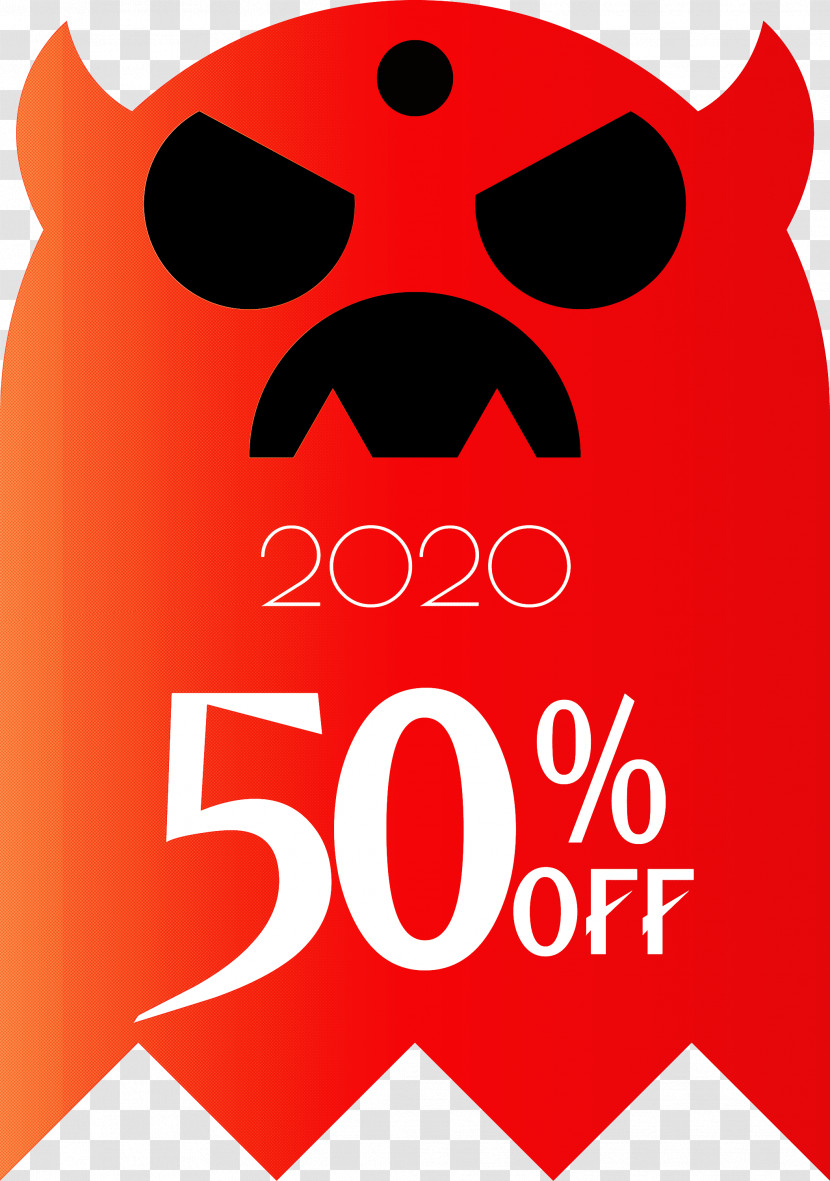 Halloween Discount Halloween Sales 50% Off Transparent PNG