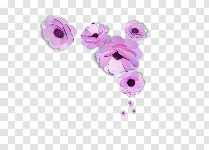 Fashion Flower Petal Clip Art - Purple - Decor Pack Transparent PNG