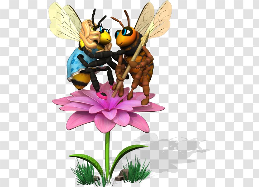 Honey Bee Fairy Flowering Plant Transparent PNG