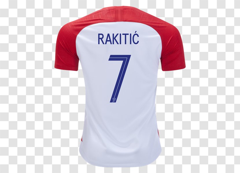 2018 World Cup Croatia National Football Team T-shirt Jersey Kit - Ivan Rakiti%c4%87 Transparent PNG