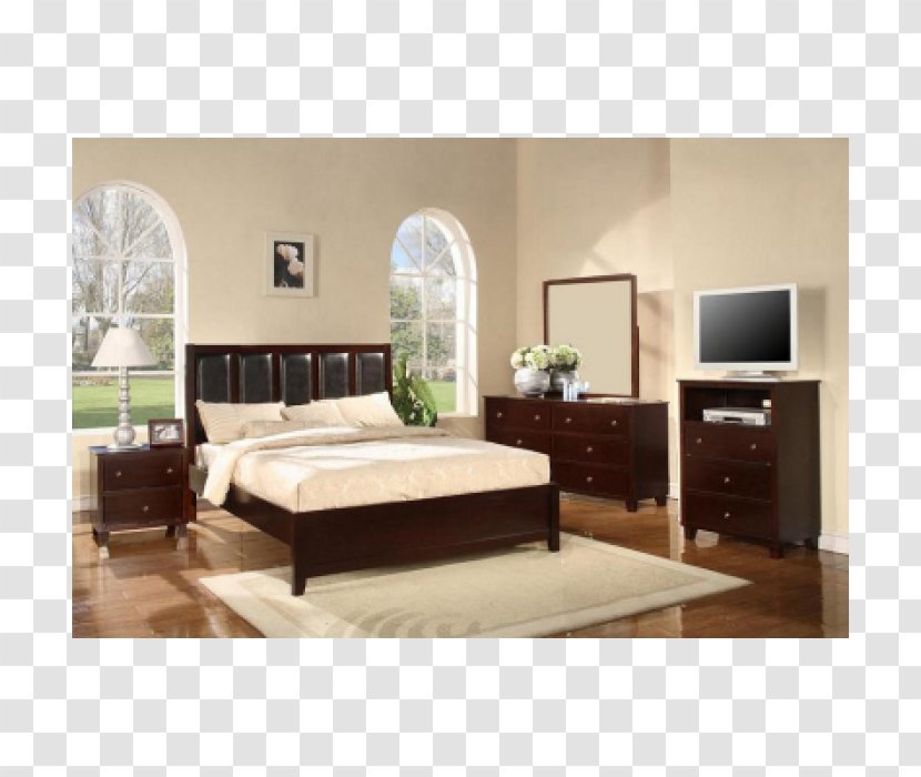 Bed Frame Bedside Tables Bedroom Mattress - Table Transparent PNG