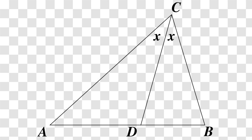 Triangle Angle Bisector Theorem Açıortay Internal Transparent PNG