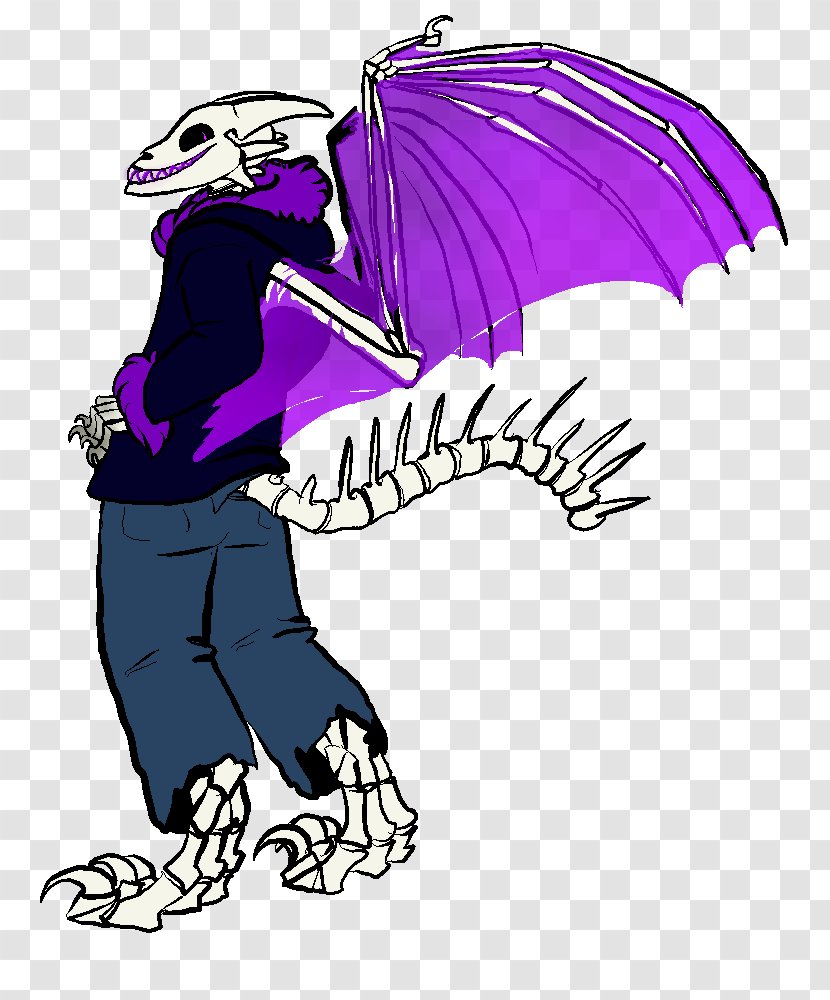 Undertale Dragon Image Illustration Drawing - Purple Transparent PNG