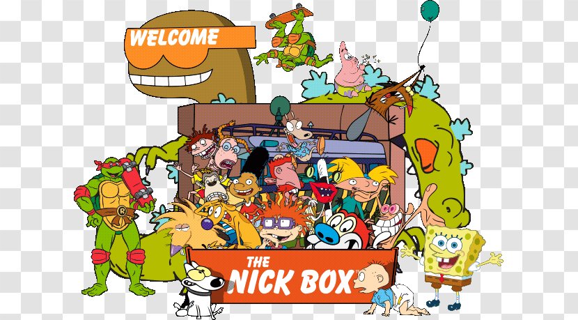 Nickelodeon Product Subscription Box Nicktoons - Silhouette - 90's Nineties Transparent PNG