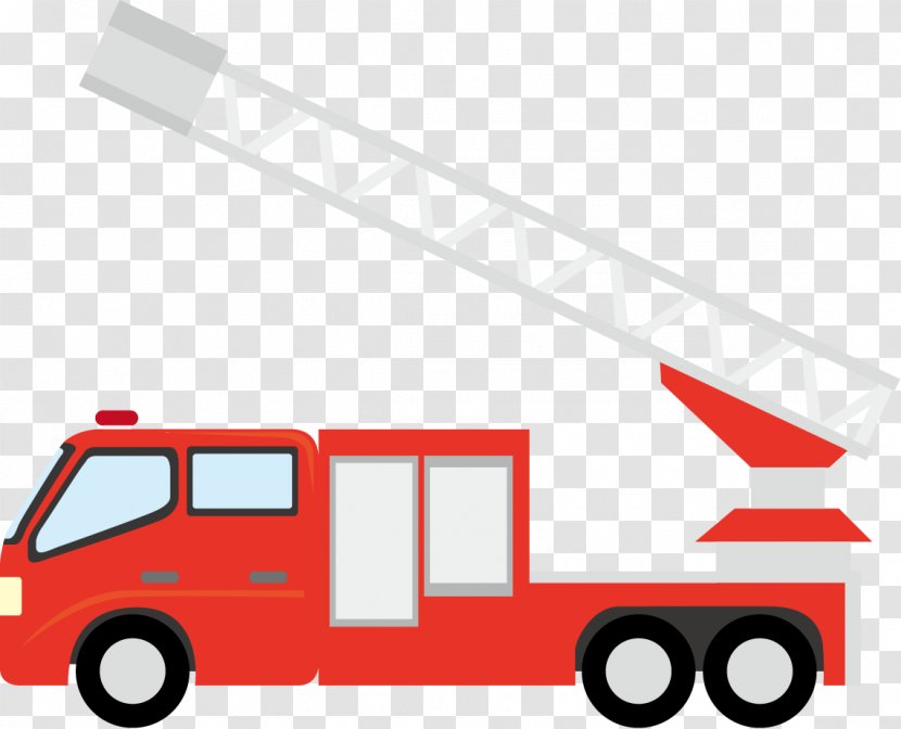 Fire Engine Car Truck Clip Art - Emergency Vehicle Transparent PNG