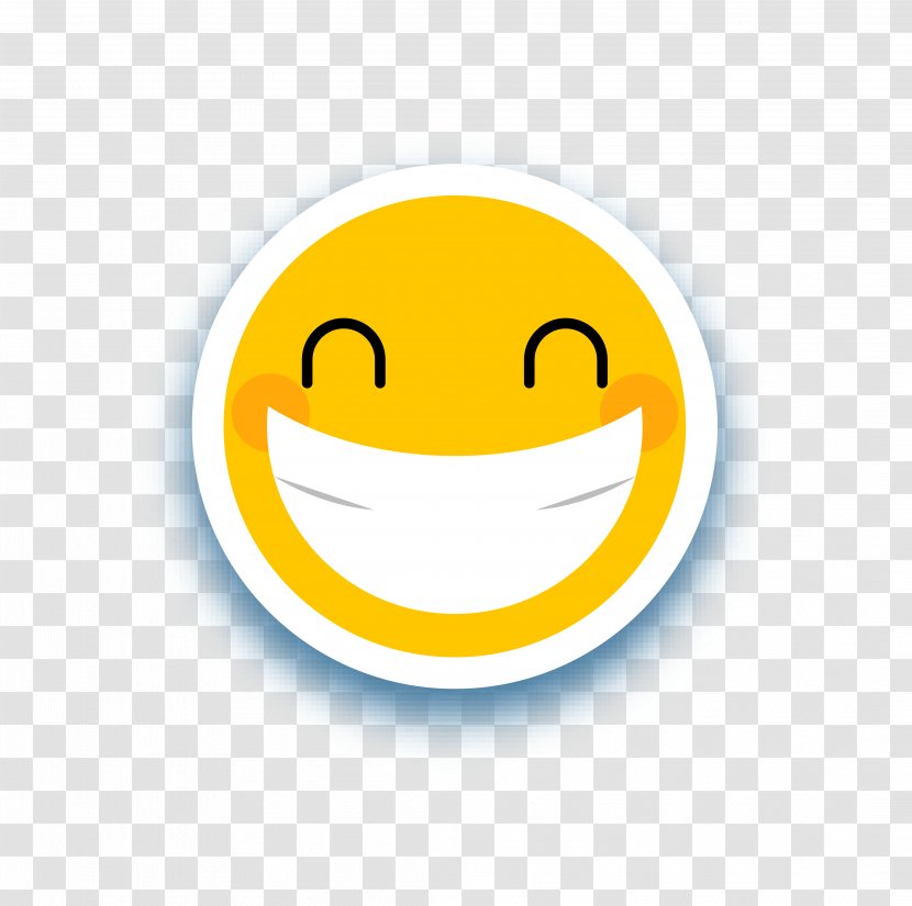 Smiley Euclidean Vector - Golden Smile Sticker Transparent PNG