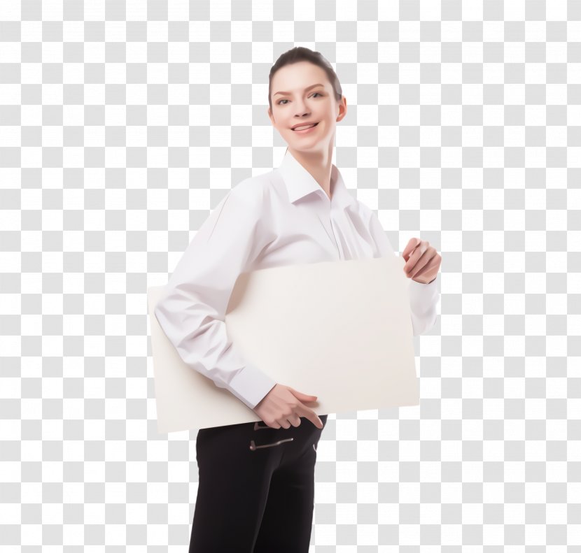 White Clothing Uniform Sleeve Arm - Neck - Gesture Hand Transparent PNG
