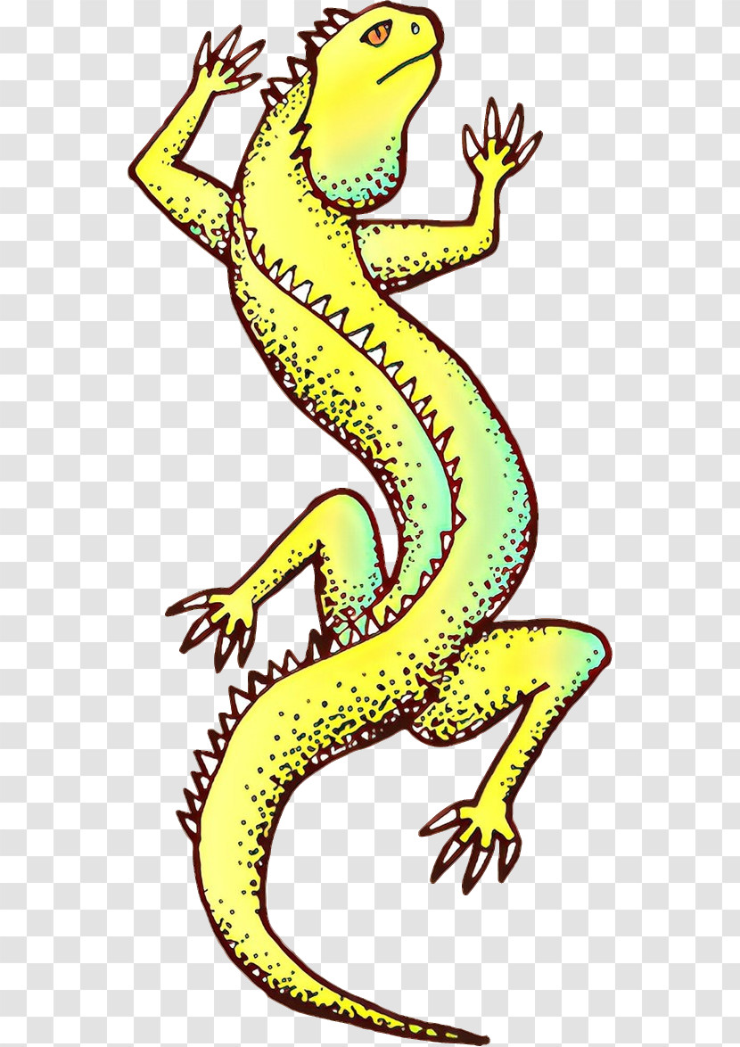 Yellow Reptile Gecko Scaled Reptile Lizard Transparent PNG