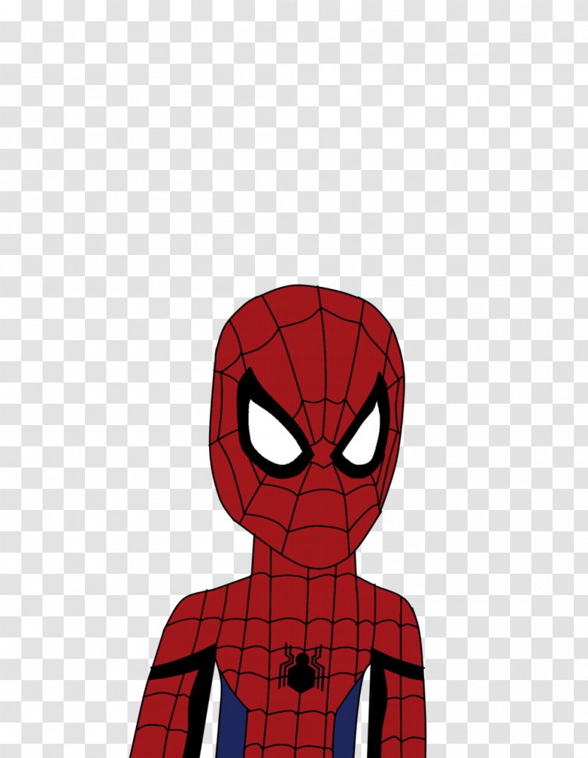 Cartoon Maroon Superhero - Fiction - Spider-man Transparent PNG
