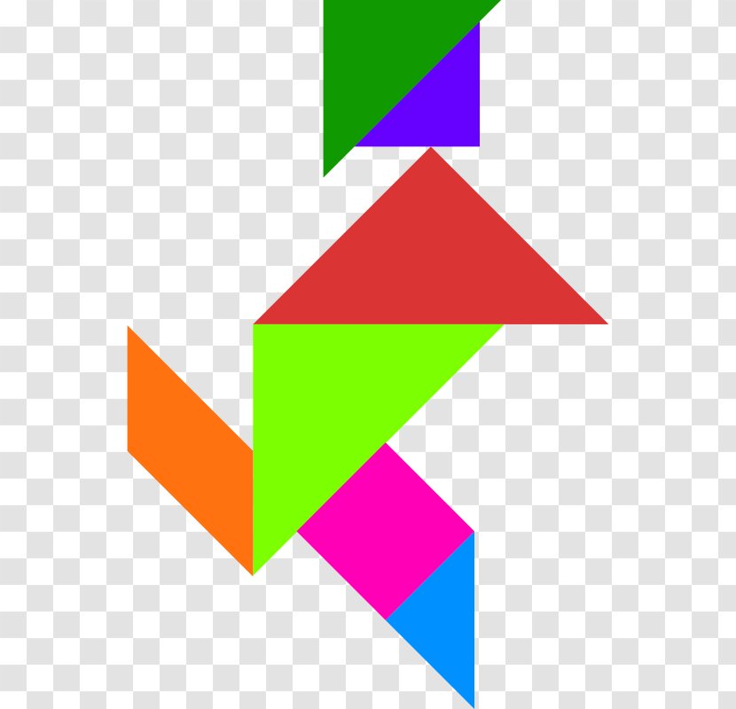 Tangram Puzzle Clip Art - Triangle - Chinese Transparent PNG