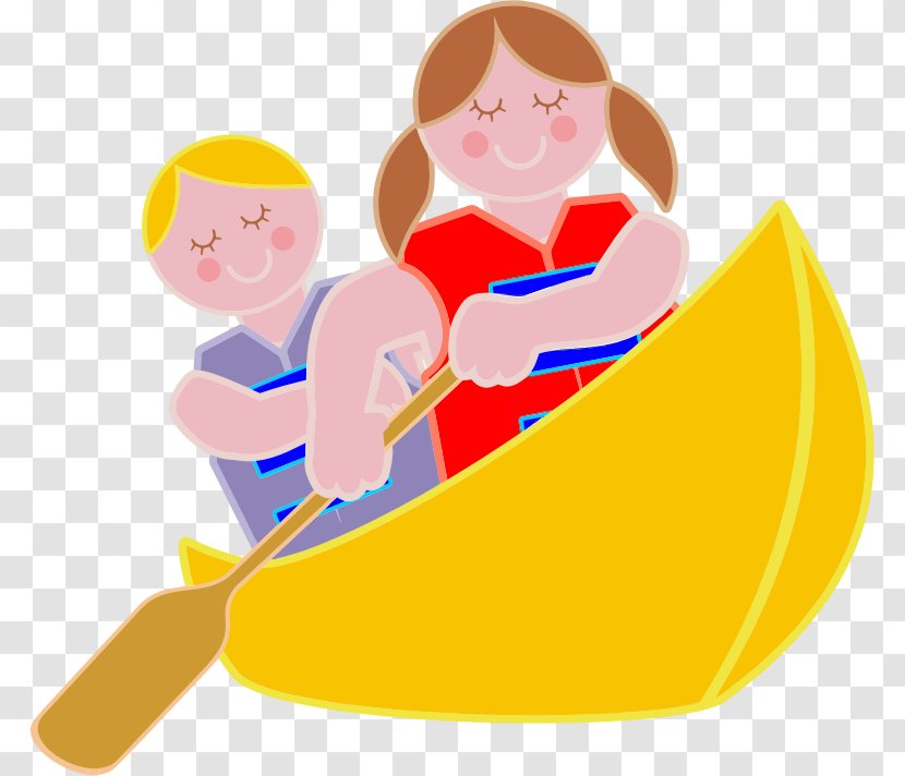 Canoe Rowing Clip Art - Fictional Character Transparent PNG