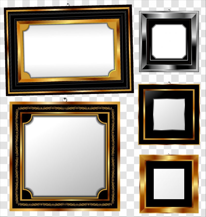 Picture Frame Clip Art - Europe Golden Transparent PNG
