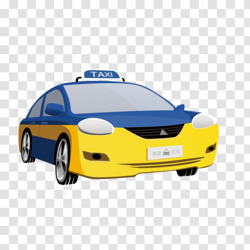 Taxi Bus Cartoon - Automotive Design Transparent PNG