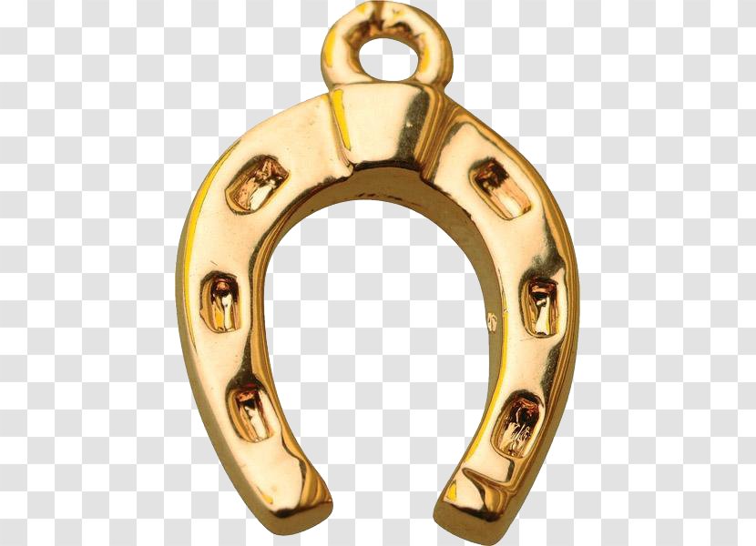Talisman Golden Horseshoe Amulet Happiness - Jewellery Transparent PNG