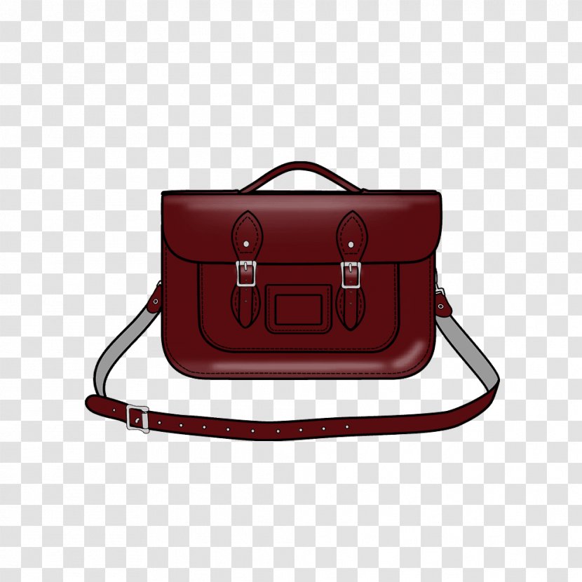 Handbag Leather Strap Messenger Bags - Shoulder - Oxblood Red Transparent PNG