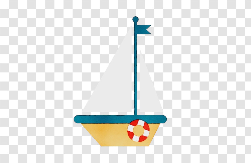 Flag Sailboat Sail Boat Vehicle Transparent PNG