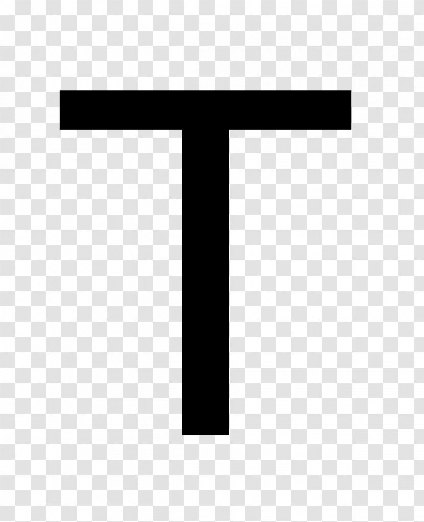 Sans-serif Letter Case - Cross - Tau Transparent PNG