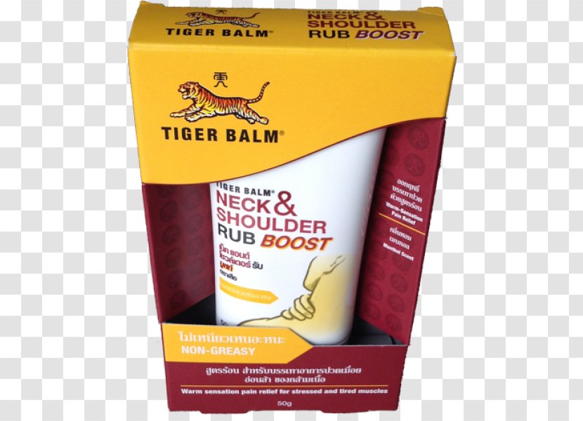 Liniment Tiger Balm Neck Pain Transparent PNG