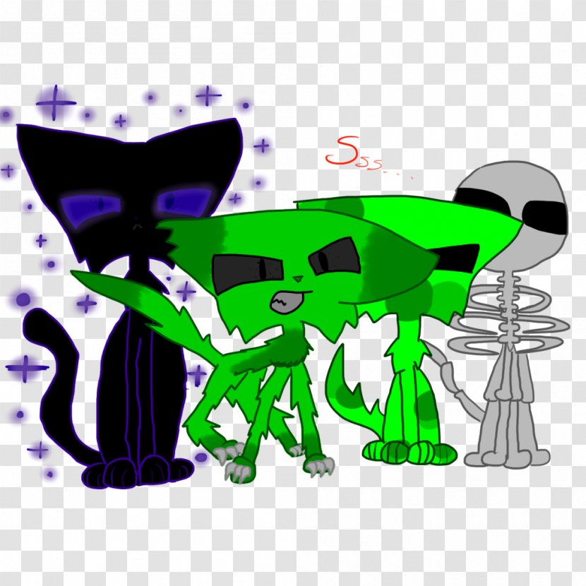 Minecraft Cat Kitten Mob Skeleton - Green - All Mobs Transparent PNG