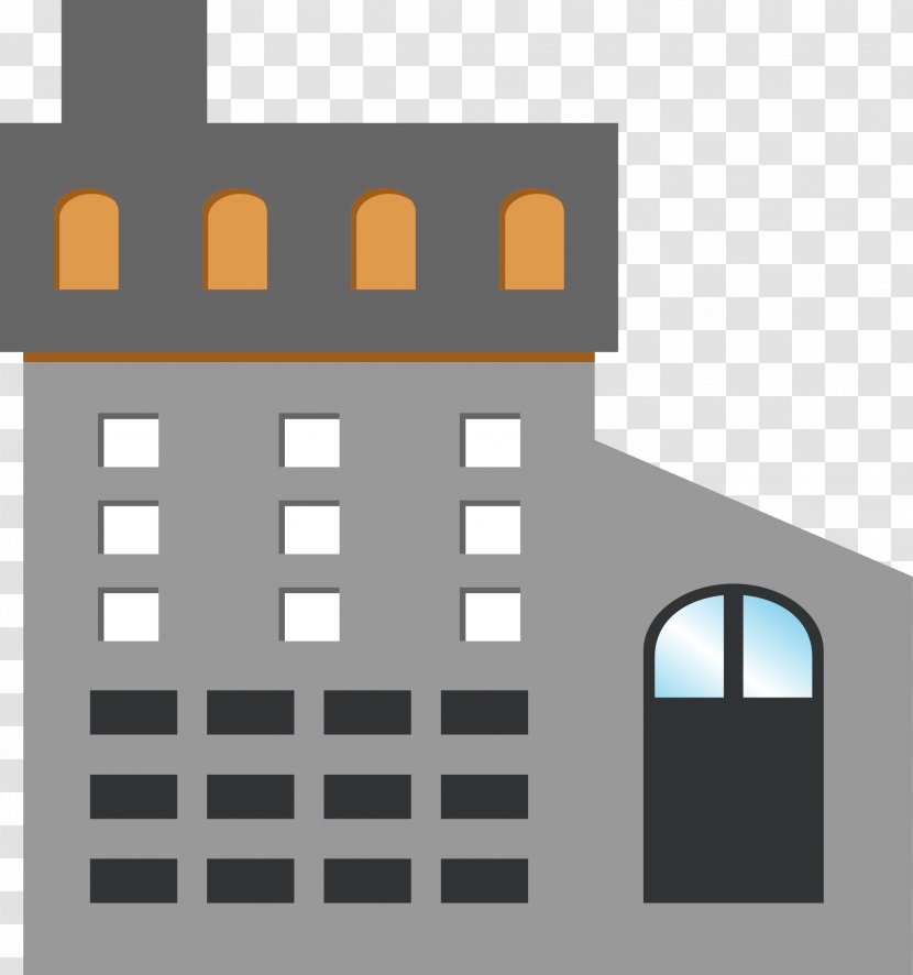 Building Architecture - Rectangle - Cartoon Style Warehouse Icon Transparent PNG