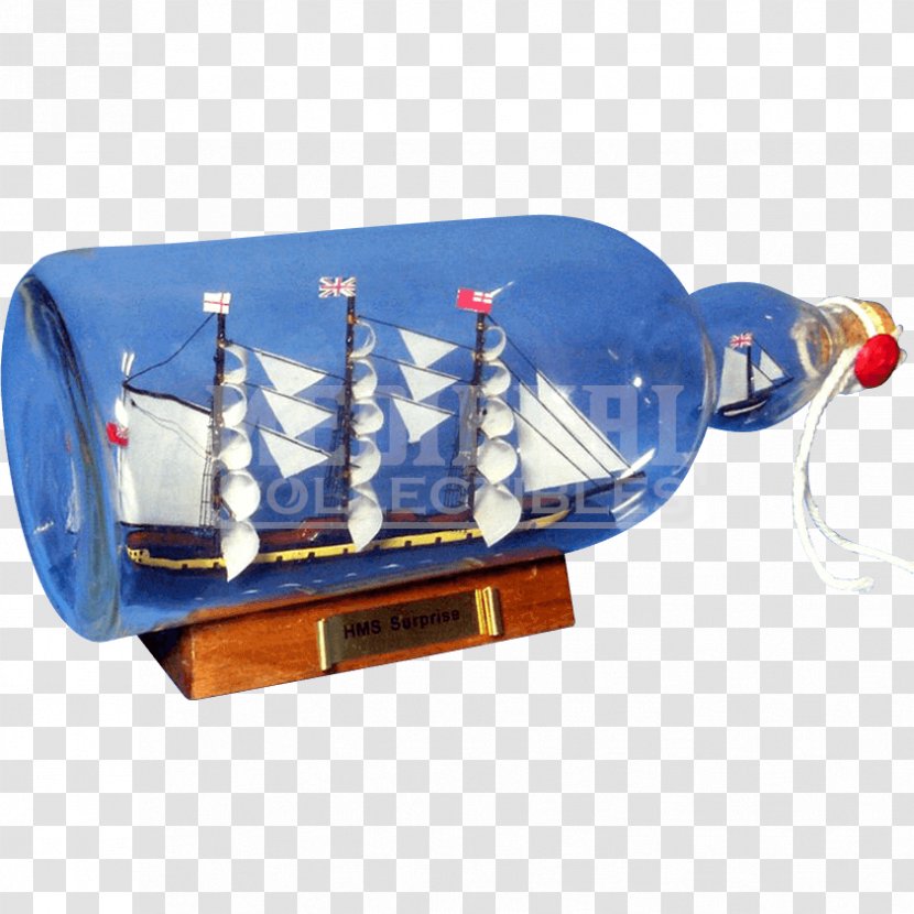 HMS Surprise Ship Model Impossible Bottle Bateau En Bouteille - Seamanship Transparent PNG