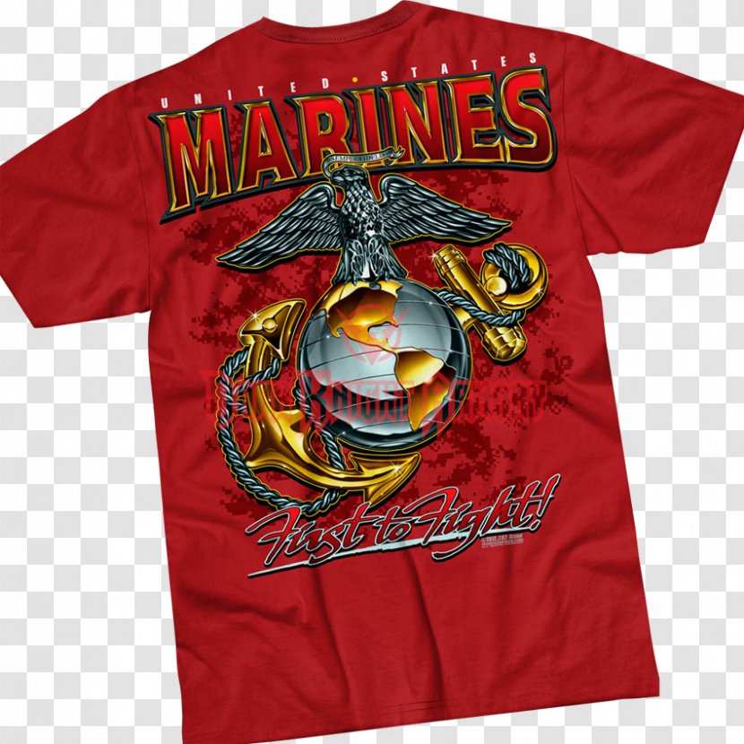 T-shirt Marines Military United States Marine Corps - Sleeve Transparent PNG
