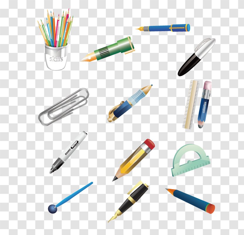 Pen Office Supplies Clip Art - Business - School Transparent PNG