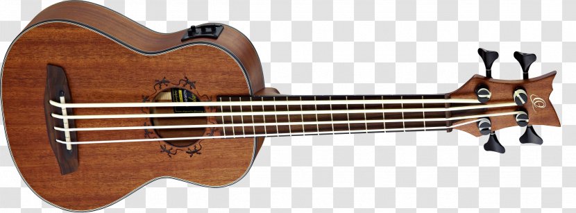 Ukulele Bass Guitar Musical Instruments - Watercolor Transparent PNG