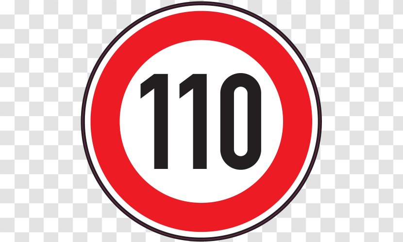 Speed Limit Traffic Sign - Symbol - Brand Transparent PNG