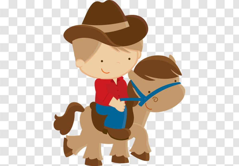 Cowboy Clip Art - Horse Like Mammal - Infant Transparent PNG