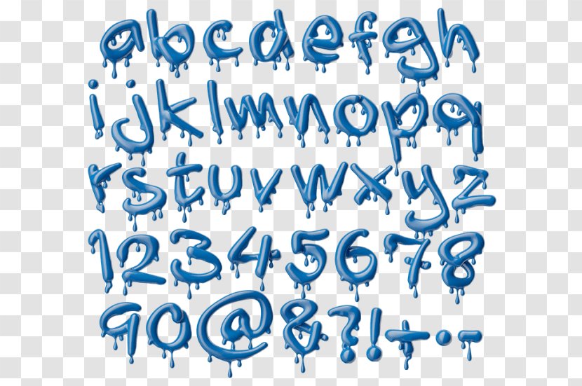 Alphabet Letter Handwriting Typeface Font - Liquid Transparent PNG