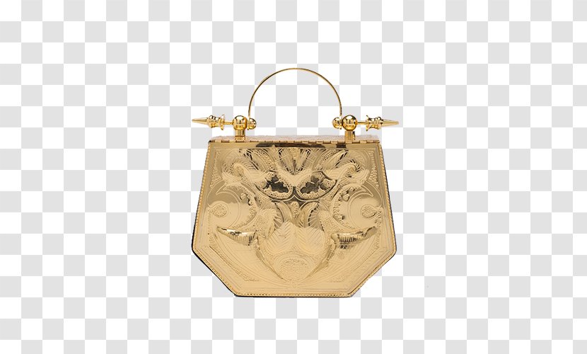 Handbag Minaudière Okhtein Flagship Store Metal - Artist - Gold Hexagon Transparent PNG