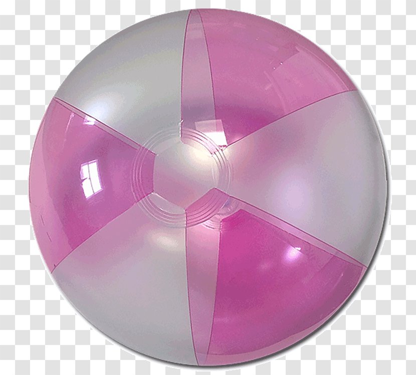 Plastic Beach Ball Inflatable - Magenta - Design Transparent PNG