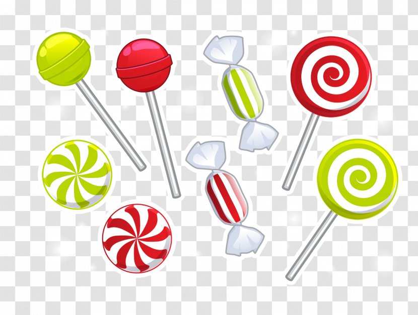 Lollipop Candy Cane - Food - Colored Transparent PNG