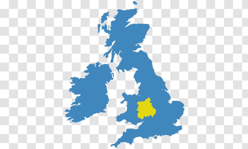 British Isles England Ireland - Blue Transparent PNG