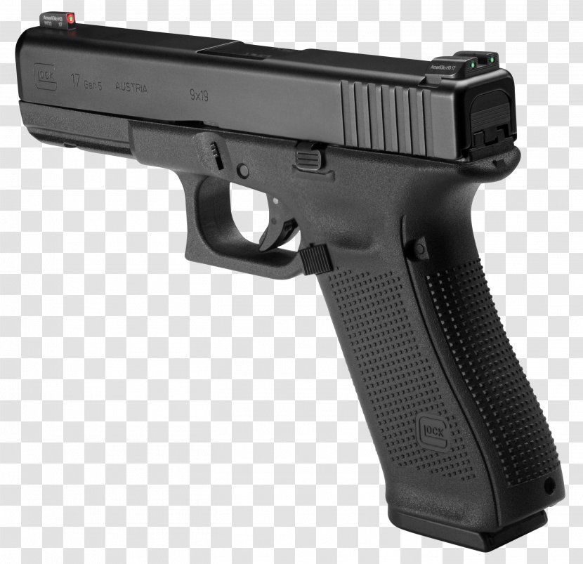 GLOCK 17 9×19mm Parabellum 19 Pistol - Cartridge - Glock Transparent PNG