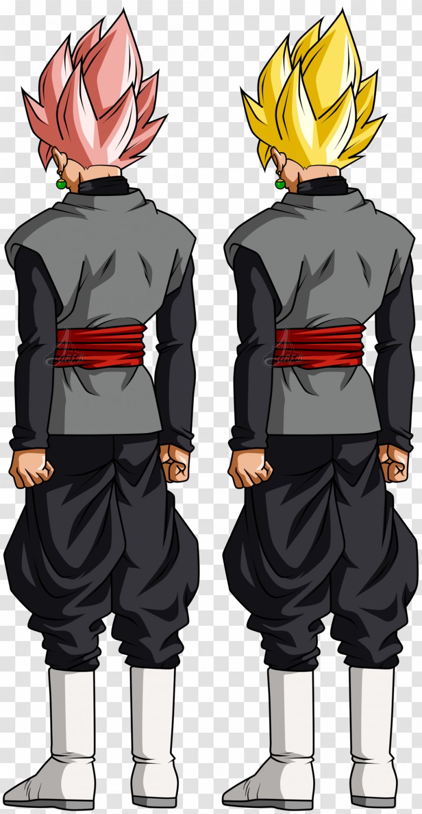 Goku Black Gohan Trunks Super Saiyan - Watercolor - Hair Transparent PNG