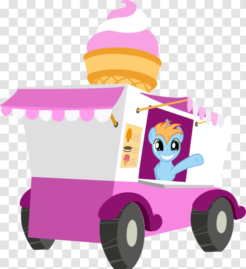 Ice Cream Van Slush Cart - Purple - Vektor Transparent PNG
