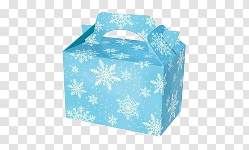 Box Party Paper Gift Bag - Aqua Transparent PNG